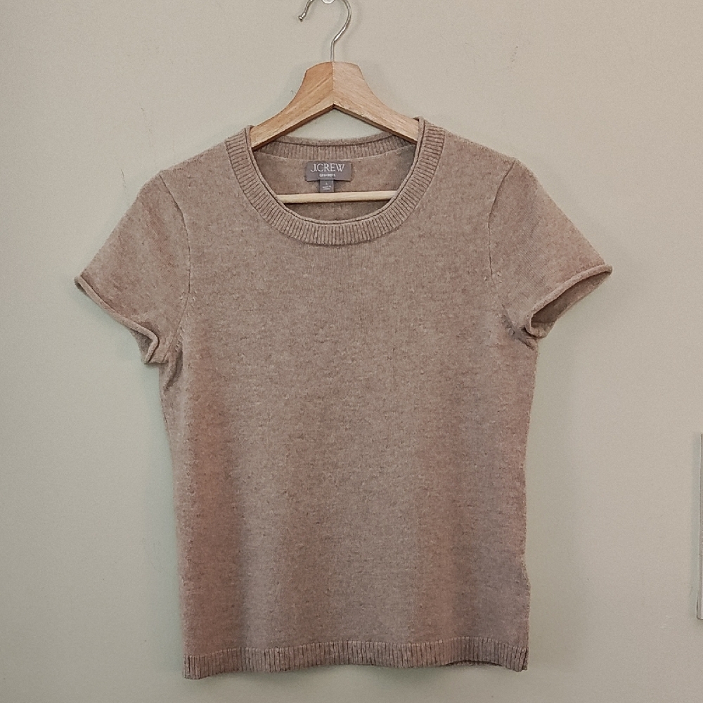 J. Crew Women's Tan Short Sleeve Top